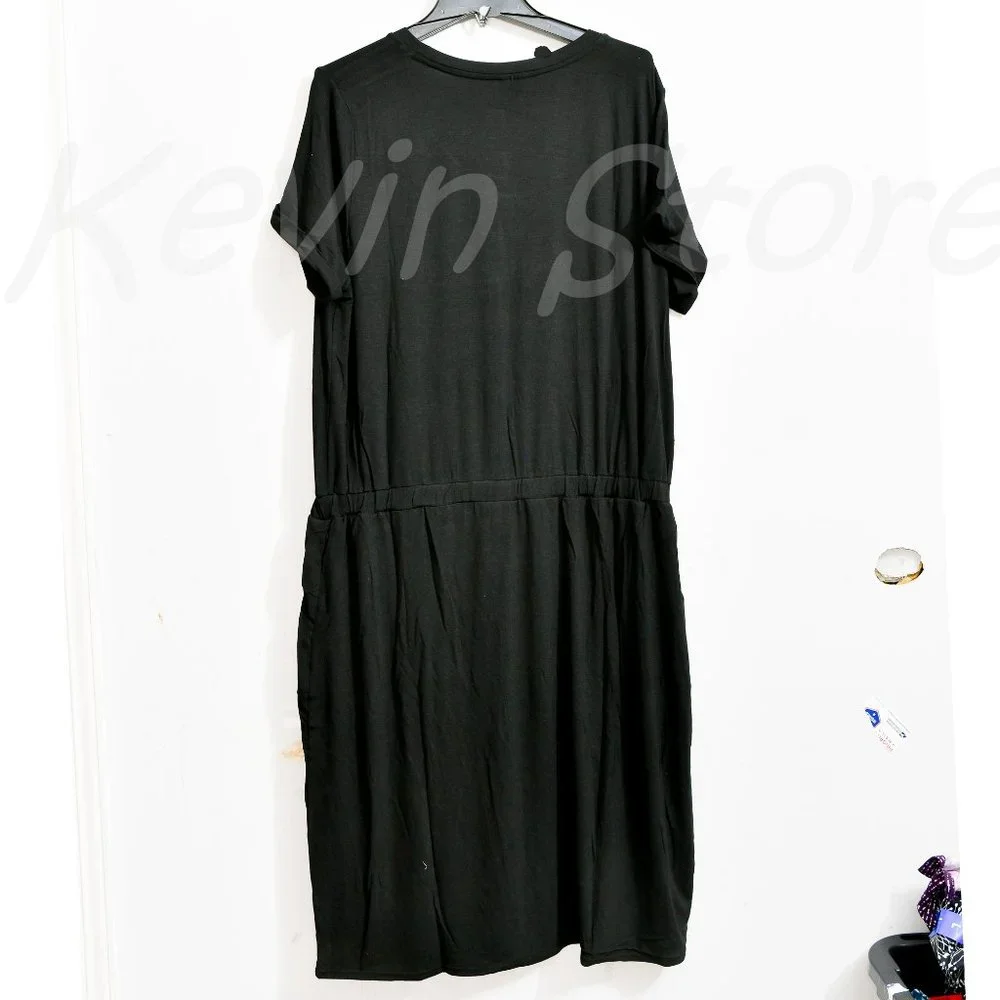 NWT  32 Degrees‎ Ladies' Soft Lux Dress BLACK